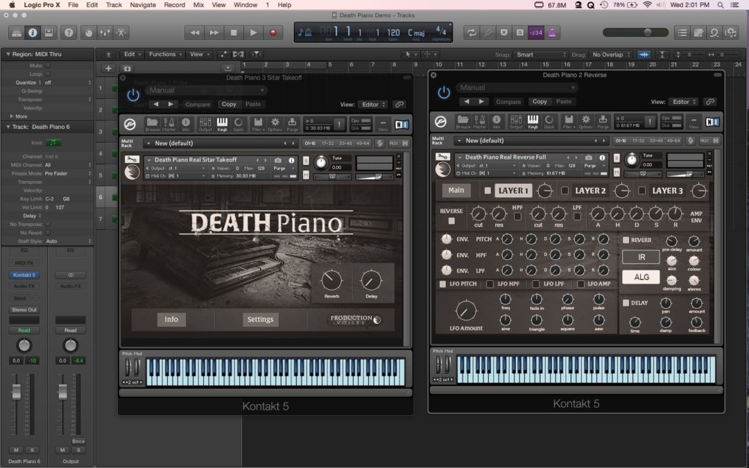 Death Piano in Logic