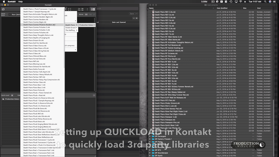 How to use Quickload in Kontakt