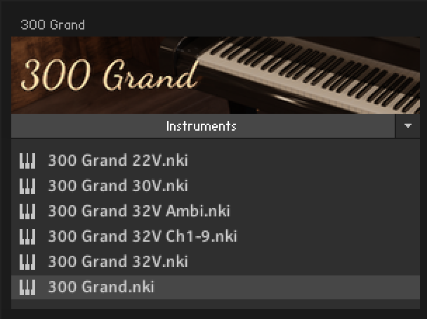 300 Grand Library Presets